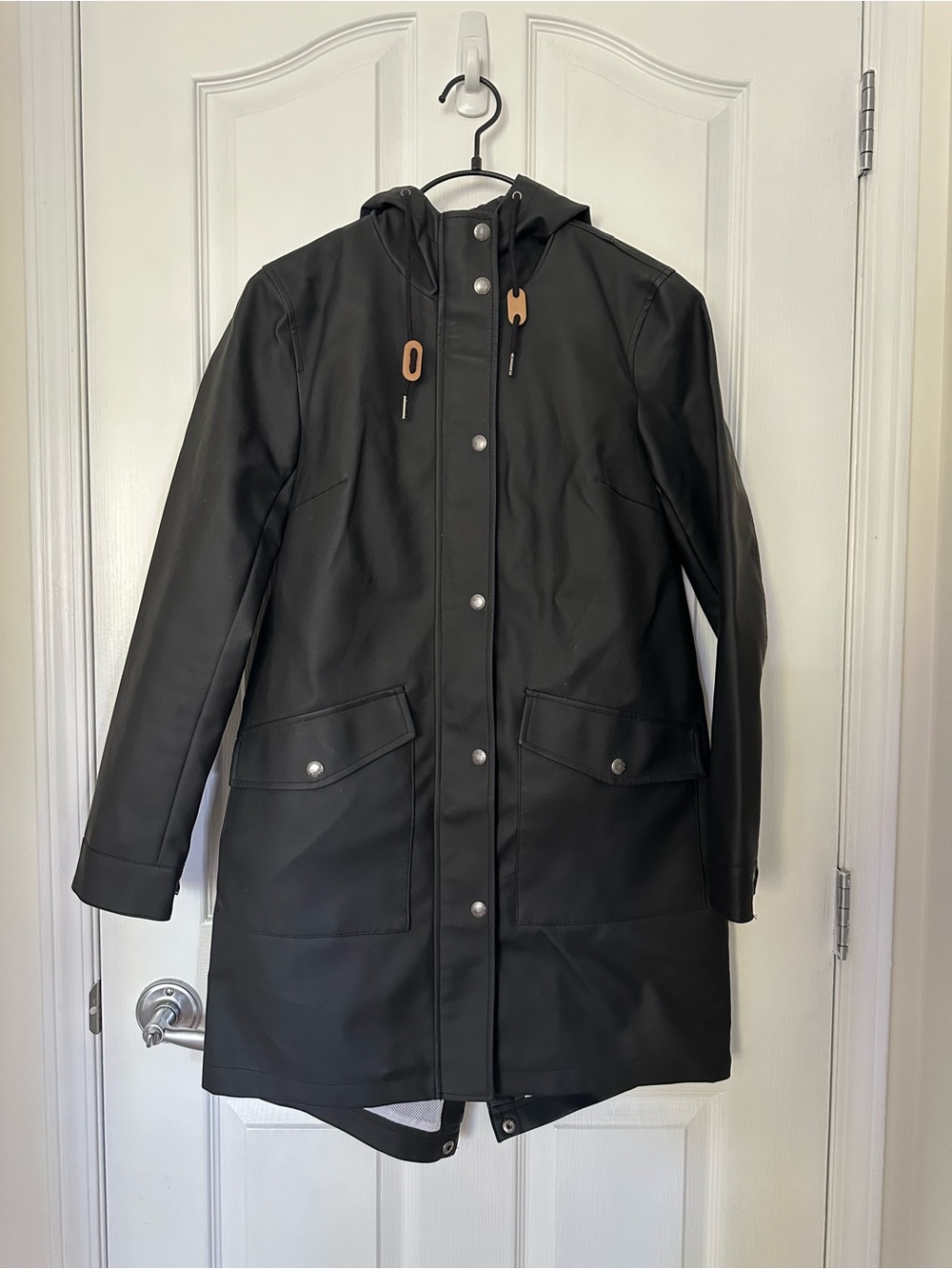 Levi's Black Hooded Rain Coat